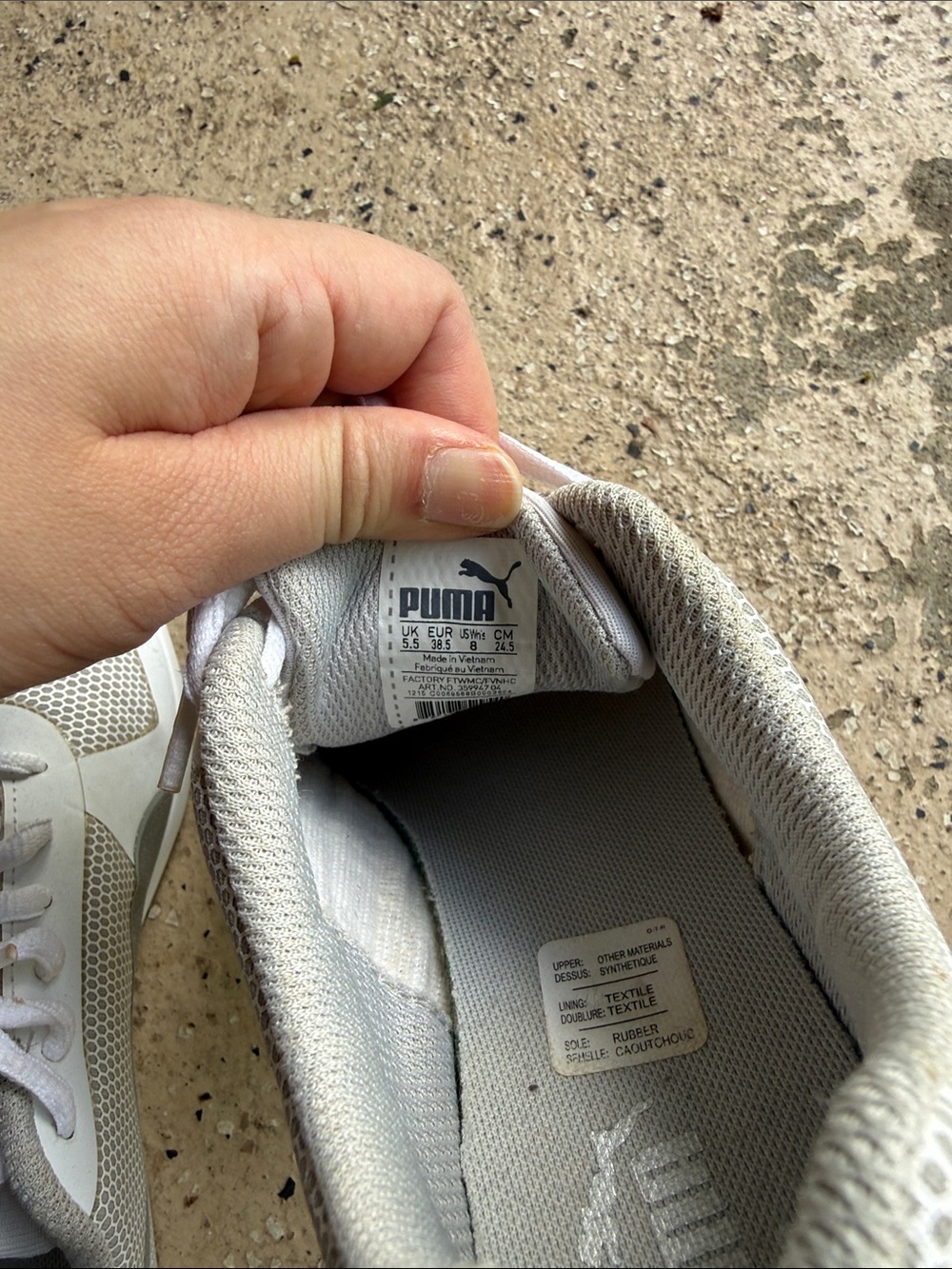 Puma White Low-Top Mesh & Suede Sneakers - Picture 2 of 5